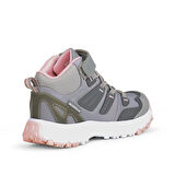 Buckhead Zyon High Kız Çocuk Gri Pembe Waterproof Bot (31-35 Numara)