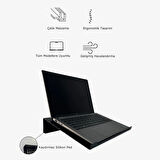  Laptop Standı Notebook Altlığı Mat Siyah