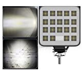 19 LED Kare Off Road Tekne Çalışma Lambası Spot Lambası Işık Araba 6500K