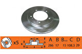 ÖN FREN DİSK AYNASI GRAND VİTARA 1.6 98-05 287mm