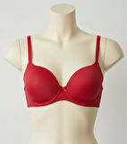 Bicomi Mikro Kumaş Push Up Dolgulu Balenli Günlük Tek Destekli Sütyen