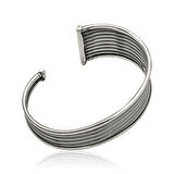 925 Ayar Gümüş Eskitme Desenli Bilezik T6117 (944944)