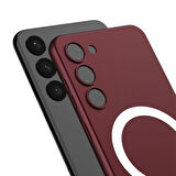 Smcase Samsung Galaxy S23 Kılıf Wireless Şarj Özellikli Kıpta Magsafe Tpu Silikon