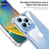 Smcase Apple iPhone 14 Pro Kılıf Darbeye Dayanıklı Kristal Alp Sert Pc Kapak