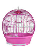 Pembe Büyük Boy Dünya Muhabbet Kuş Kafesi 40x38 cm