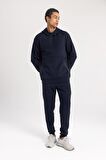 DeFactoFit Standart Fit Bisiklet Yaka Skuba Dalgıç Kumaş Sporcu Sweatshirt B4757AX24SPNV146