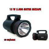  Gold Silver GS-8006 Su Geçirmez Projektör El Feneri 15 Watt 5000 Metre Işık Uzantılı 