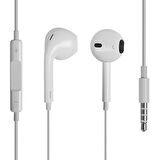 iPhone 5-6 Mikrofonlu Kulaklık (3.5mm jack) Beyaz