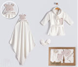 Erkek Bebek Little Bear Bornoz Seti BSS-4183