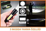 El Feneri Şarjlı KampŞarjlı Kamp Feneri  El Feneri Mini Boy  Ledli Fener Üç Fonksiyonlu Avcılık Fener Avcılık Feneri Mini Led Zoom Fener Üç Fonksiyon Fener