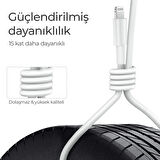 Deji Samsung Micro USB Şarj ve Data Kablosu Beyaz 1.2M