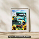 ELMAS YAPIŞTIRMA SETİ ARABA  20*30
