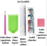 PANDA VE İNEK 2Lİ ELMAS BOYAMA SETİ 18*18 cm ELMAS YAPIŞTIRMA, ÇOCUKLARA ETKİNLİK. ÇOCUK AKTİVİTE