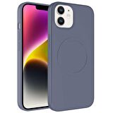 Smcase Apple iPhone 12 Kılıf Wireless Şarj Özellikli Plas Tacsafe Silikon