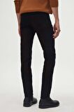 Slim Fit Siyah Düz Boru Paça Denim Pantolon 6HCJ3ORT00102