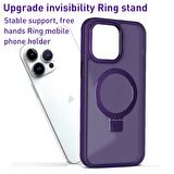Smcase Apple iPhone 14 Pro Kılıf MagSafe Magnetic Standlı Feel Kapak
