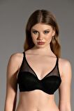 Kadın Siyah Dolgusuz B Cup Sütyen

