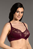 Kadın Mürdüm Dolgusuz D Cup Sütyen
