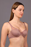 Kadın Vizon Renk Soft Cup Desteksiz B Cup Sütyen