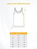 Tutku 0102 (2XL-5- BEDEN) (1 ADET) GRİ Ribana LİKRALI klasik Erkek Pamuklu Penye Atlet slim fit