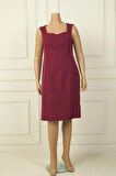Kalın Askılı Astarlı Krep Kısa Elbise