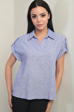 Kadın Polo Yaka Apoletli Gömlek