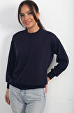 Kadın Önü Çımalı Oversize Sweat