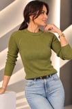Kadın Reglan Kollu Triko Bluz