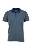 Oppland Erkek Polo Yaka Şık Desenli Cepli Kısa Kol Tam Kalıp Premium Pamuklu Jakarlı Kumaş T-Shirt