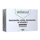 VeNatura Zeaksantin Lutein Resveratrol ve Vitamin C Takviye Edici Gıda 30 Yumuşak Kapsül