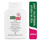 Sebamed Liquid Face & Body Wash 200 ml Likit Yüz ve Vücut Temizleme Jeli - Diş Beyazlatıcı Köpük Hediye