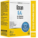 Ocean D3K2 Vitamin Damla 20 ml -  Diş Beyazlatıcı Köpük Hediye