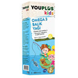 Youplus Kids Omega-3 Balık Yağı Takviye Edici Gıda 100 ml - Diş Beyazlatıcı Köpük Hediye