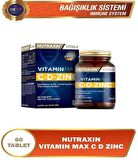 Nutraxin Vitamin Max C + D Zinc 60 Tablet