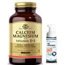 Solgar Calcium Magnesium with Vitamin D3 150 Tablet - Diş Beyazlatıcı Köpük Hediye
