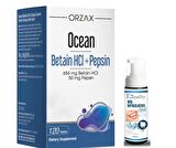 Orzax Ocean Betain HCI+ Pepsin Takviye Edici Gıda 120 Tablet - Diş Beyazlatıcı Köpük Hediye