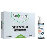 VeNatura Selenyum Takviye Edici Gıda 45 Tablet - Diş Beyazlatıcı Köpük Hediye