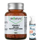 VeNatura Vitamin C 500 MG Takviye Edici Gıda 60 Kapsül - Diş Beyazlatıcı Köpük Hediye
