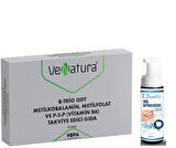 VeNatura B-Trio ODT Metilkobalamin, Metilfolat ve P-5-P Takviye Edici Gıda 30 Tablet  - Diş Beyazlatıcı Köpük Hediye 