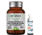 VeNatura Magnezyum Sitrat ve P5P (Vitamin B6) 90 Kapsül - Diş Beyazlatıcı Köpük Hediye 