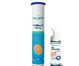 Velavit V-Effer C 1000 mg Takviye Edici Gıda 20 Tablet- Diş Beyazlatıcı Köpük Hediye