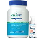 Velavit V-ArginMen Takviye Edici Gıda 120 Kapsül- Diş Beyazlatıcı Köpük Hediye