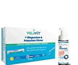 Velavit V-Magnesium Potassium Citrate Takviye Edici Gıda 20 Saşe- Diş Beyazlatıcı Köpük Hediye