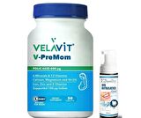 Velavit V-PreMom 30 Tablet- Diş Beyazlatıcı Köpük Hediye 