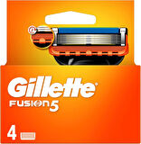 Gillette Fusion5 Yedek Tıraş Bıçağı 4 Adet - Diş Beyazlatıcı Köpük Hediye