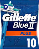 Gillette Blue2 Plus Kullan At Erkek Tıraş Bıçağı 10'lu - Diş Beyazlatıcı Köpük Hediye