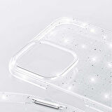 Smcase Apple iPhone 13 Pro Max Kılıf Transparan Simli Görünüm Vixy Silikon