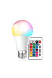 Uzaktan Kumandalı Renk Değiştirebilen RGB Led Ampül