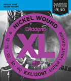 DADDARİO EXL120BT BALANCED TENSİON SUPER LİGHT TAKIM TEL ELEKTRO GİTAR TELİ 009-040