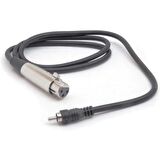 HOSA XRF-105 RCA (M) - XLR (F) BALANSIZ KABLO 1.5 MT.